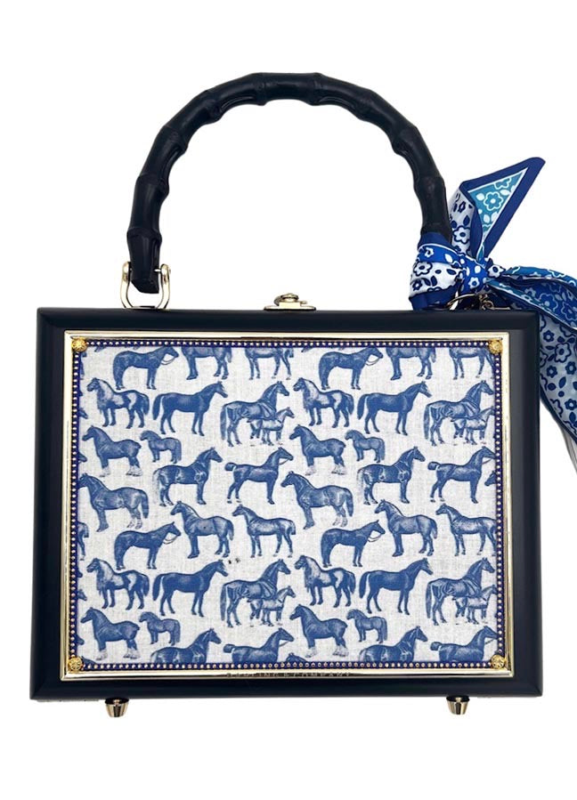 Saratoga Toile Bag - Black - Large