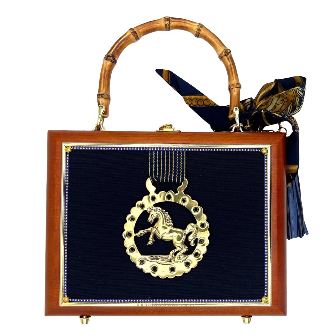 Blackwatch Plaid w/ round Horse Brass Bag