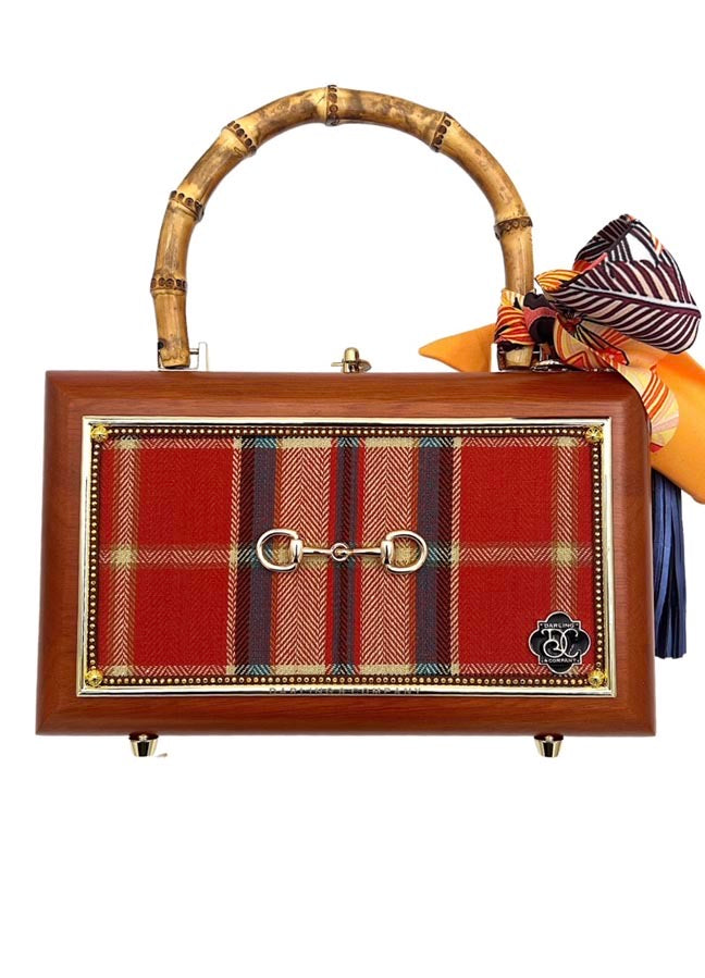 Horse and Hound Plaid Bag