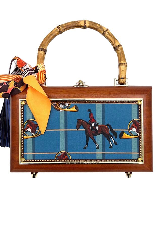 Horse and Hound Plaid Bag