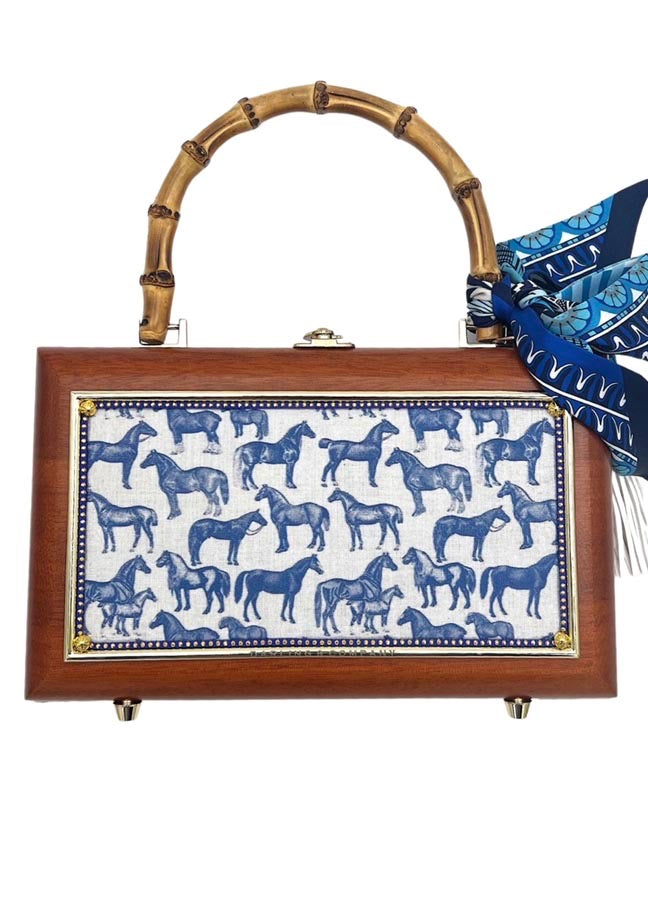 Saratoga Toile Bag - Brown