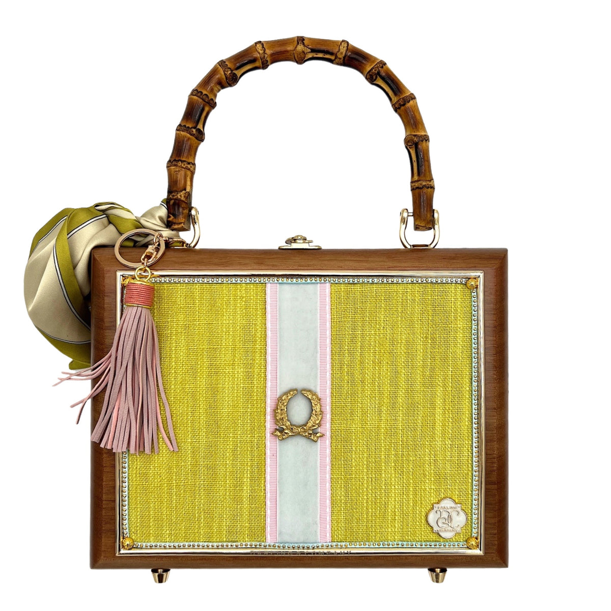 Bouquet and Lemon Sorbet Bag - Darling Clutch Company