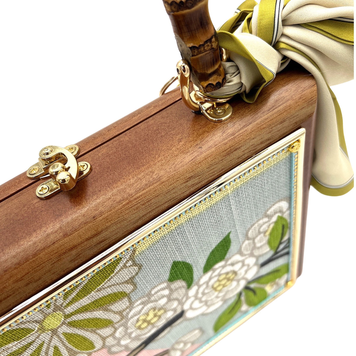 Bouquet and Lemon Sorbet Bag - Darling Clutch Company