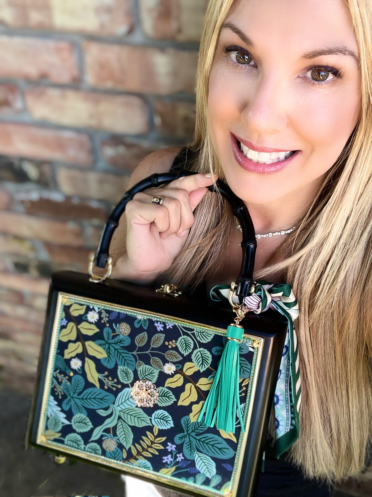 Forest Foliage Bag - Darling Clutch Company