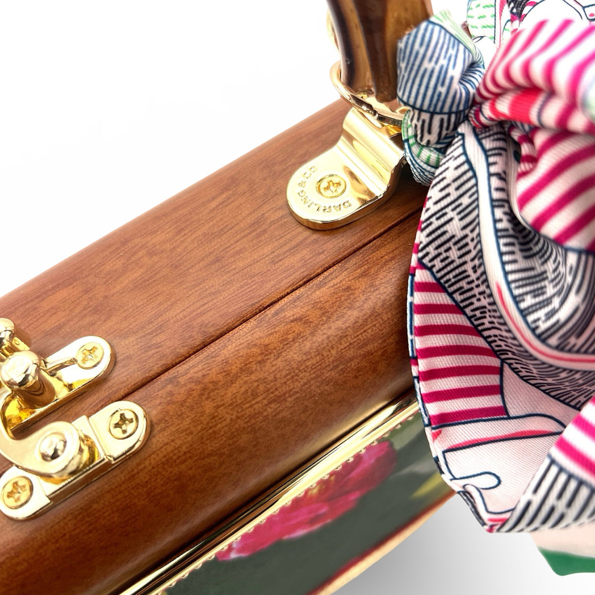 French Kiss with Green Stripes Bag