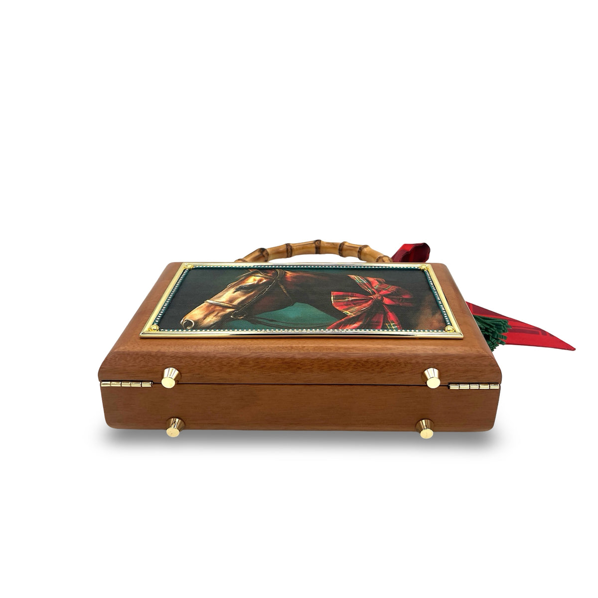 Red Holiday Horse Bag