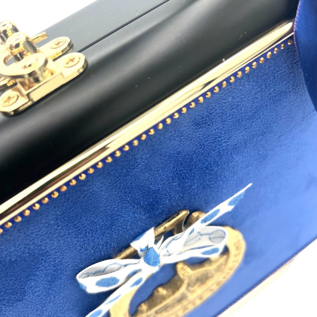 Blue Horse Toile (End &amp; Last Lands End) Brass Bag