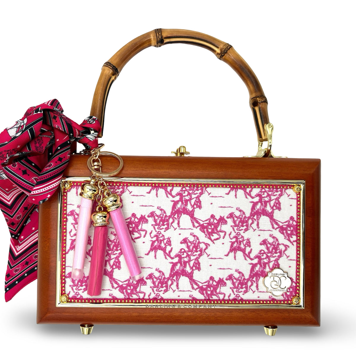 Pink Polo Toile Bag
