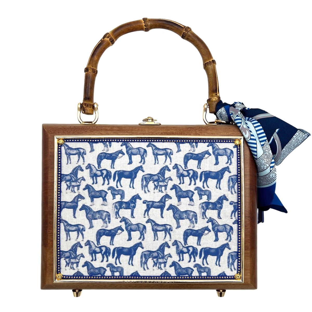 Saratoga Toile Bag - Darling Clutch Company