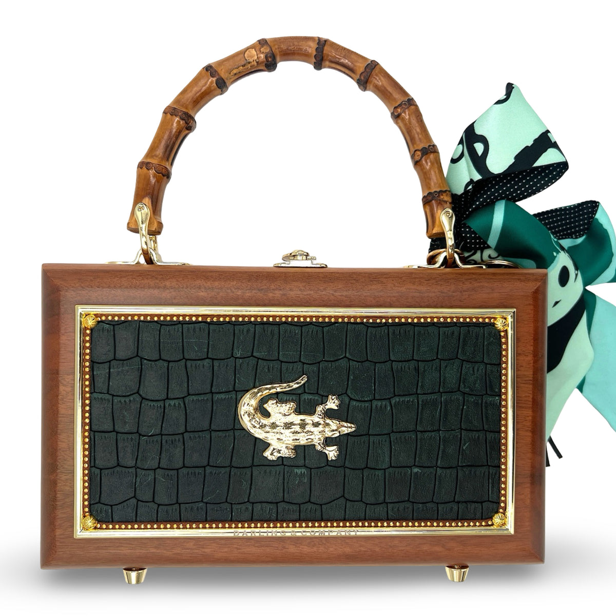 What a Croc in Evergreen Bag