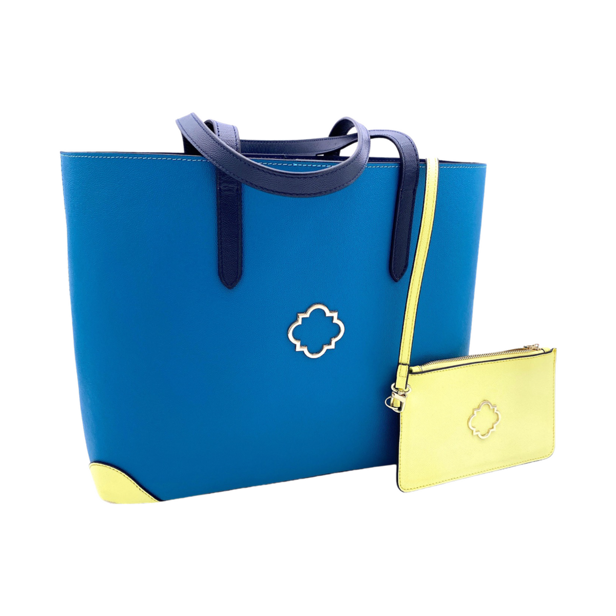 Atlas Tote in Turquoise - Darling Clutch Company