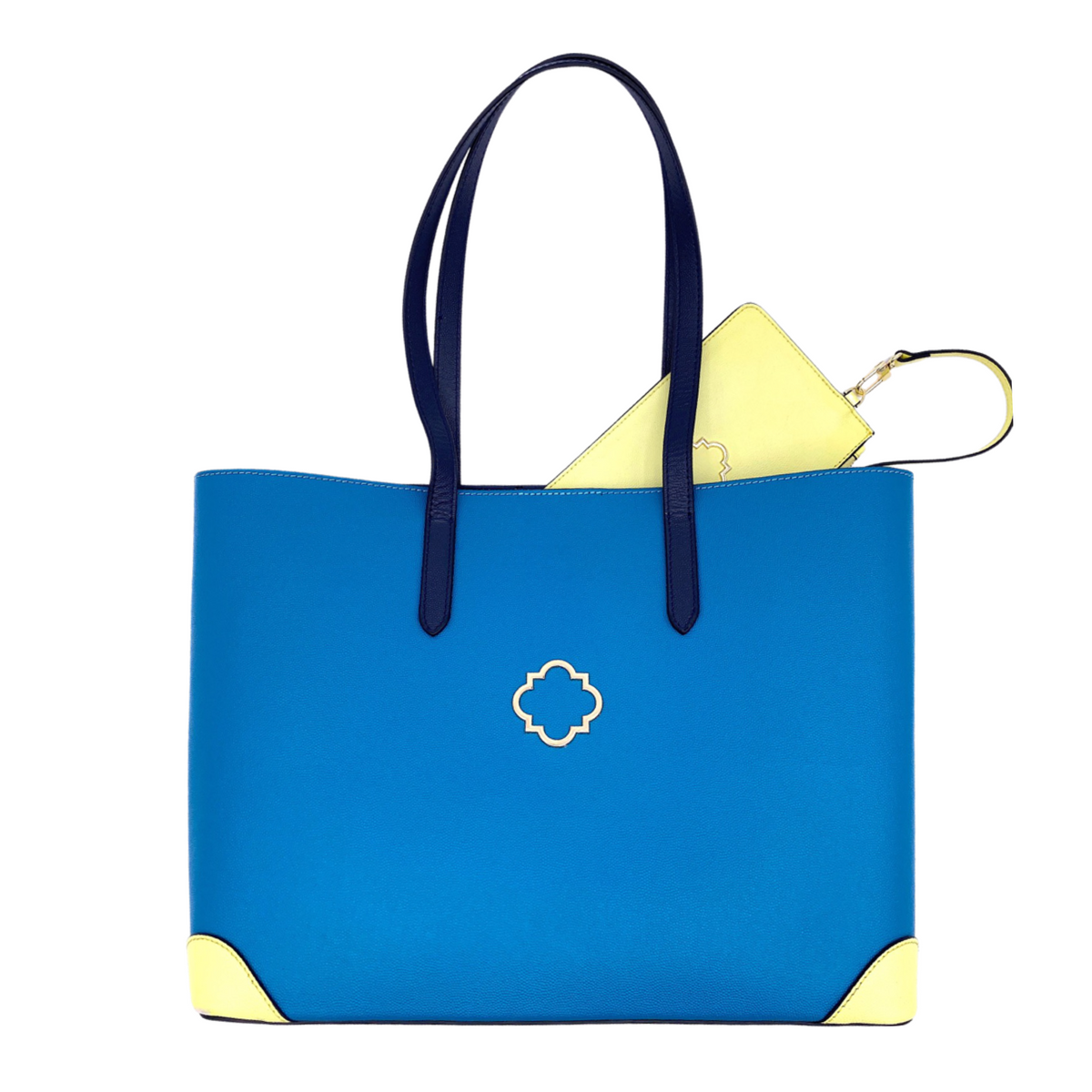 Atlas Tote in Turquoise - Darling Clutch Company