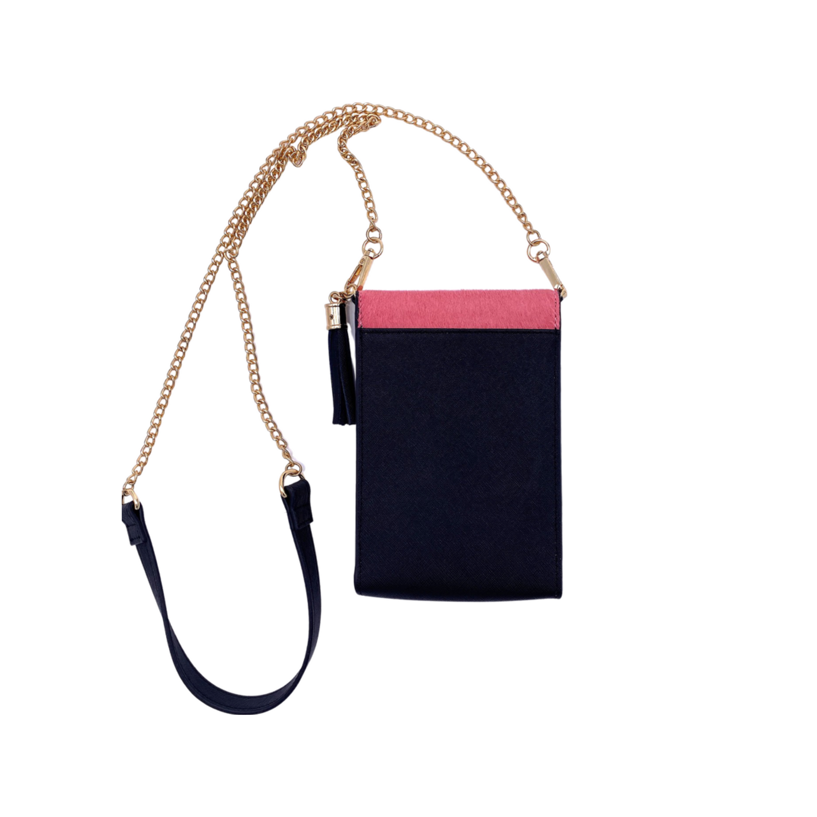Go-Go Phone Crossbody Bag in Pink/Black - Darling Clutch Company