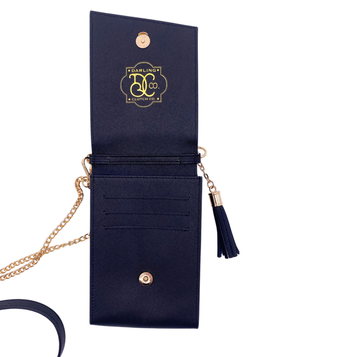 Go-Go Phone Crossbody Bag in Pink/Black - Darling Clutch Company