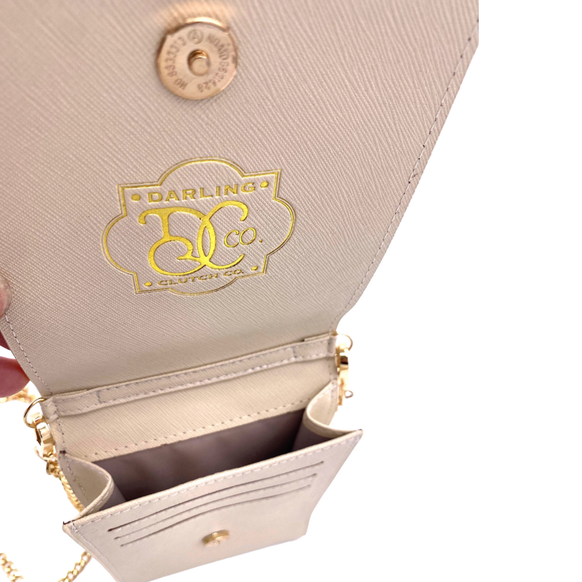 Go-Go Phone Crossbody Bag in Pink/Ivory - Darling Clutch Company