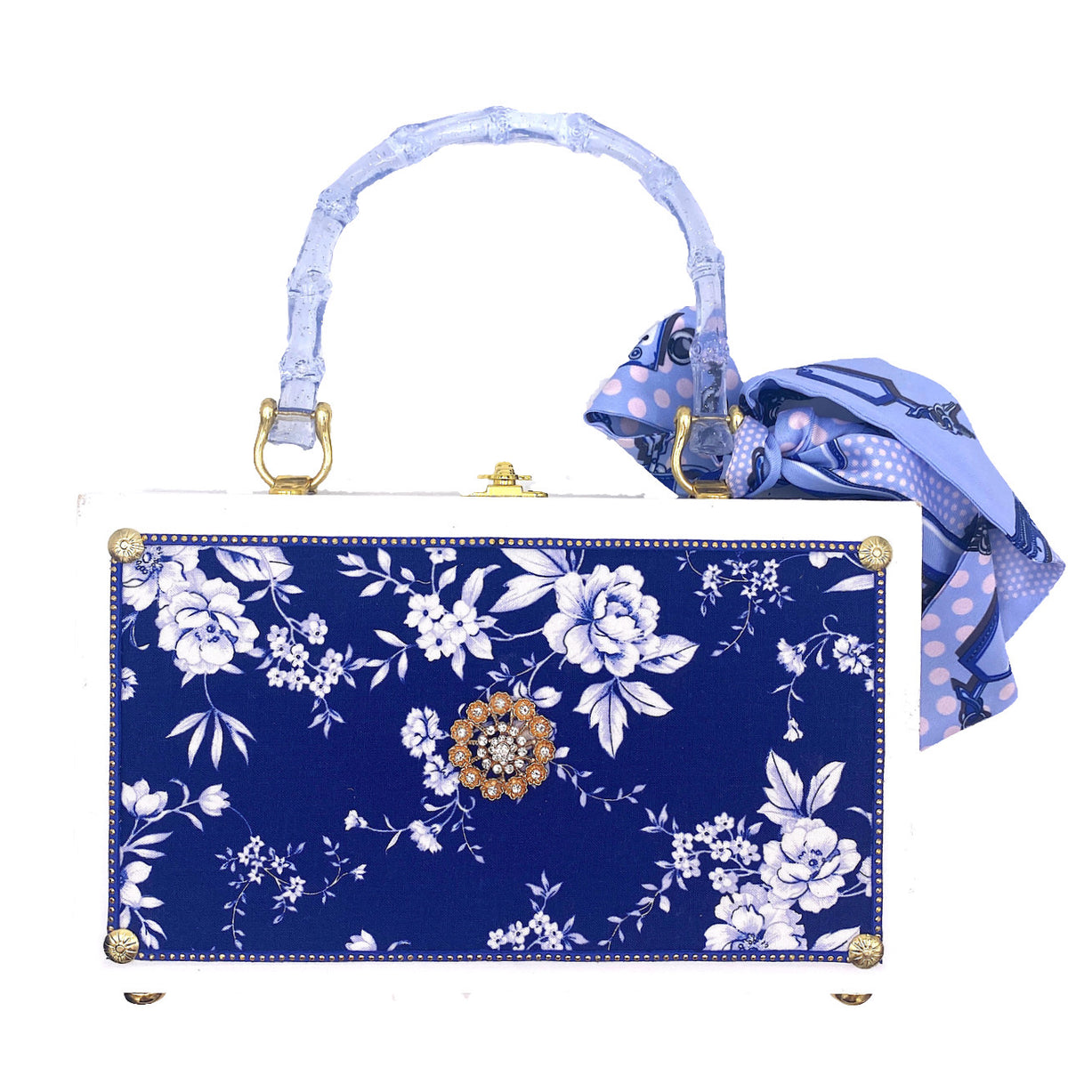Grand Indigo Bag - Darling Clutch Company