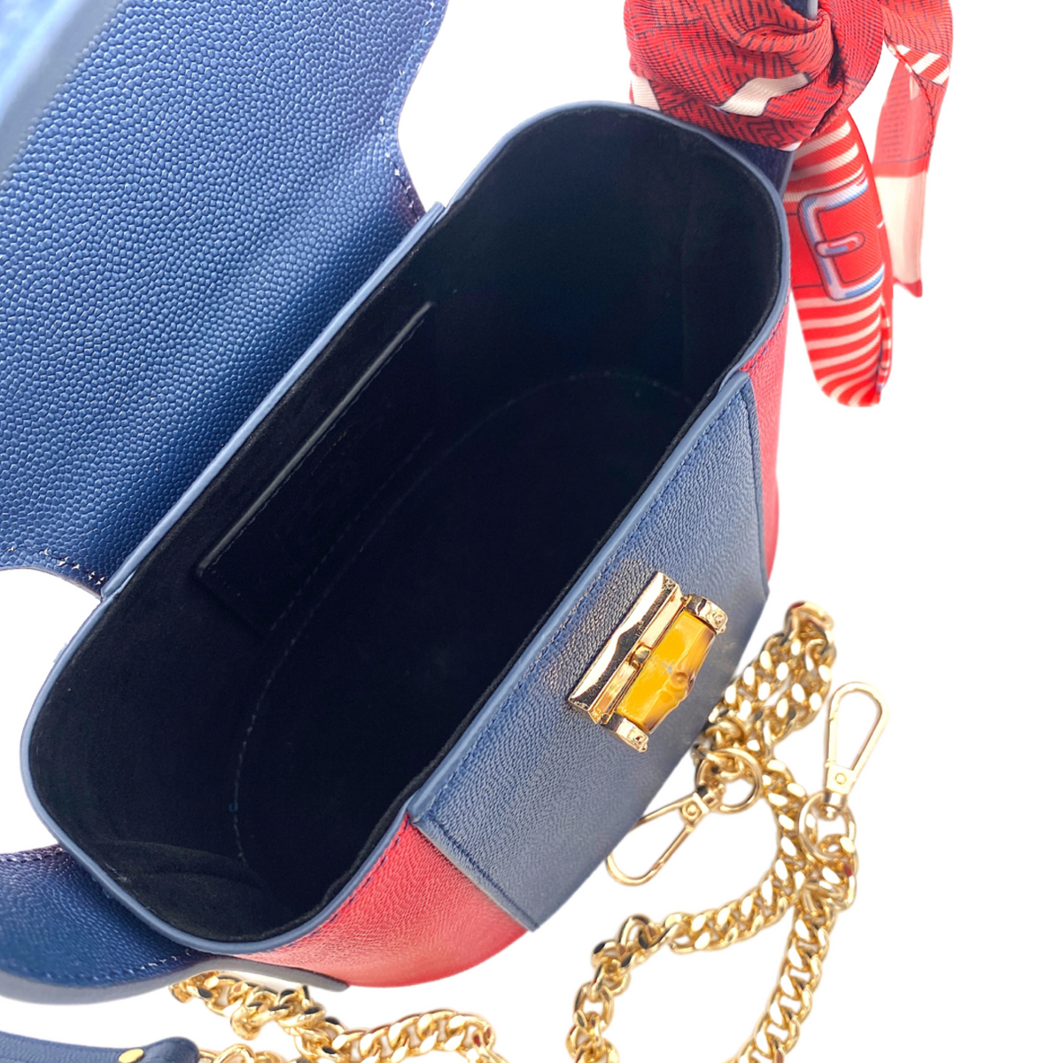 Harper Bag in Navy/Red - Darling Clutch Company