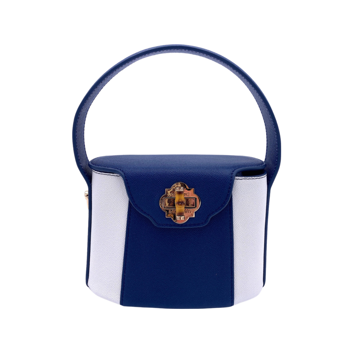 Harper Bag in Navy/White - Darling Clutch Company