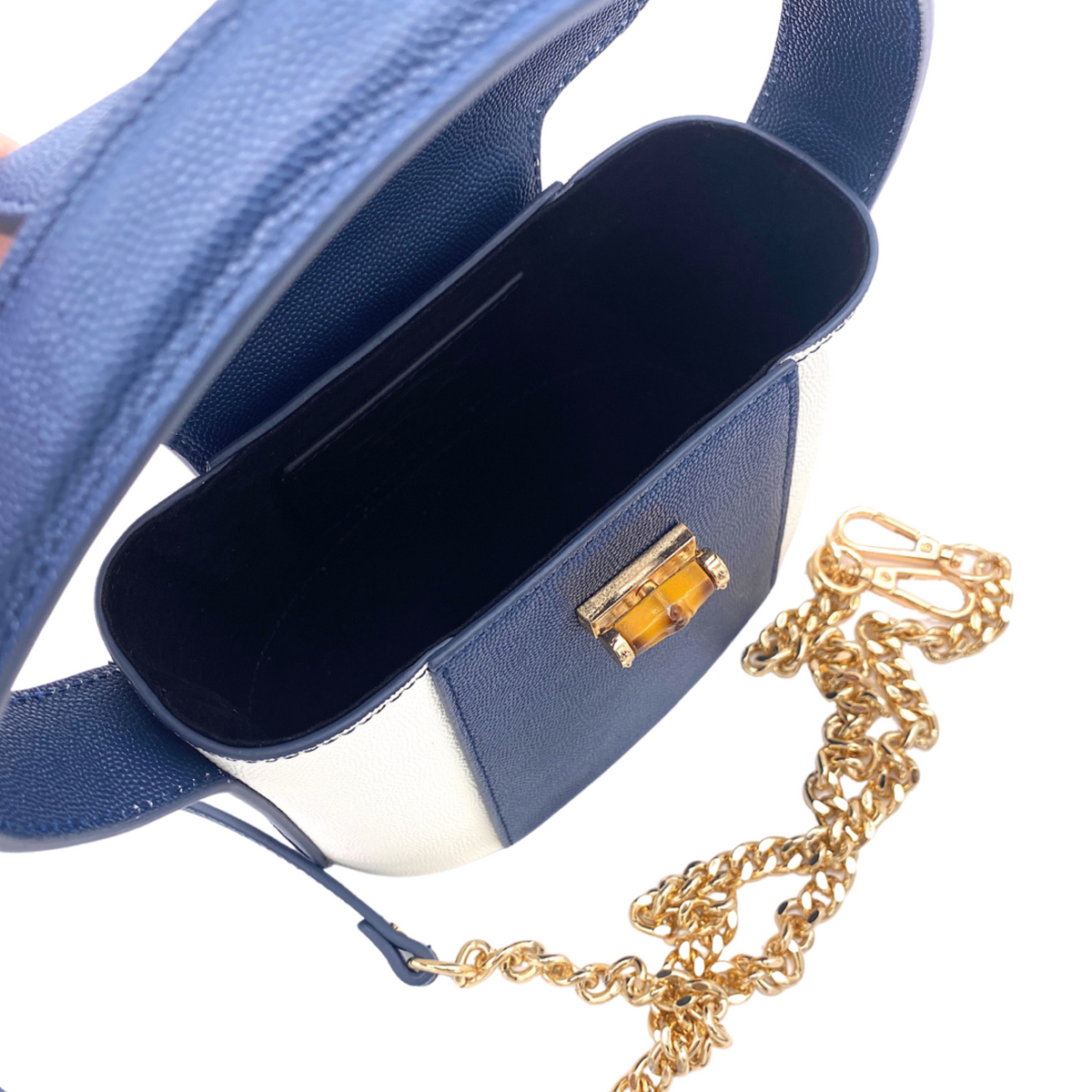 Harper Bag in Navy/White - Darling Clutch Company