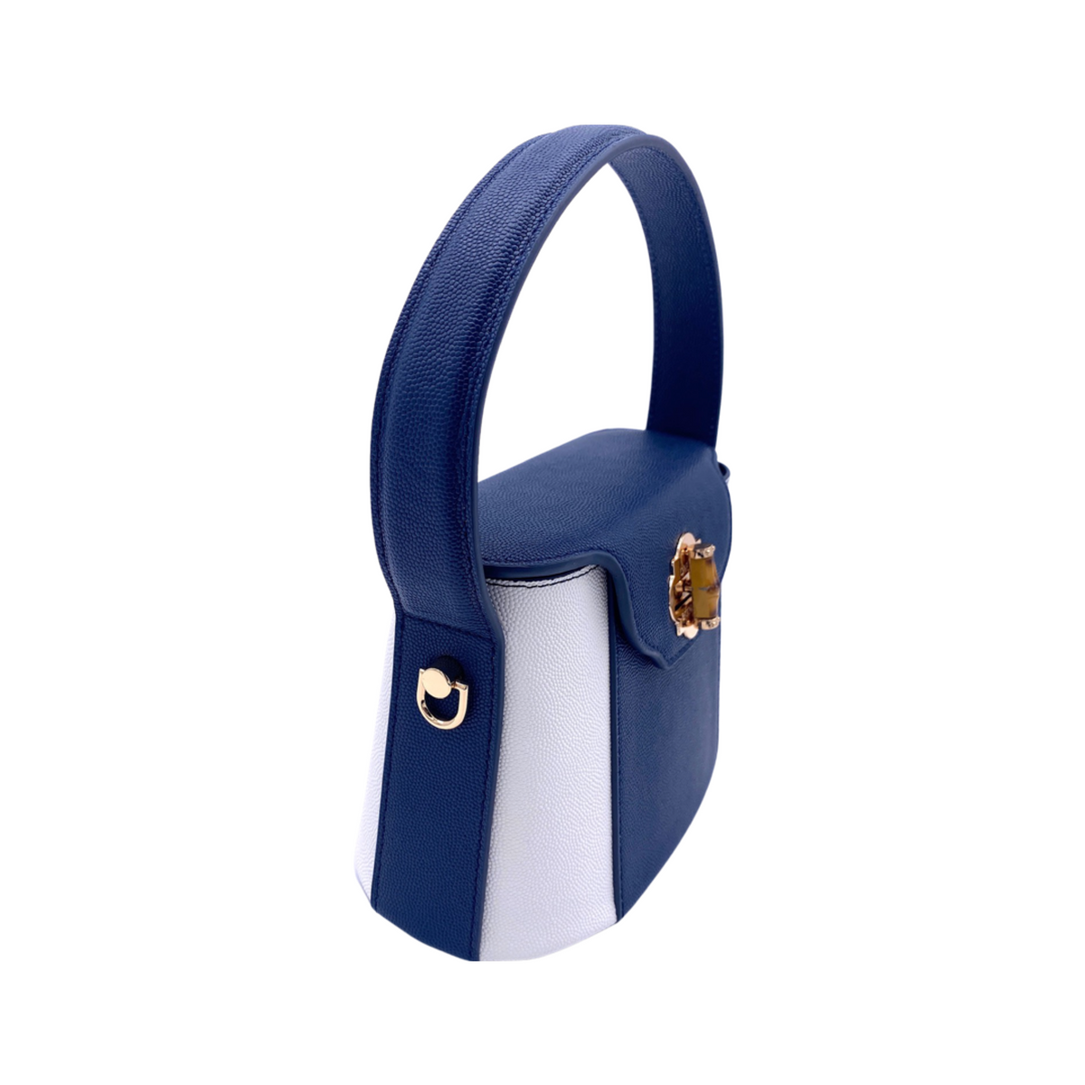 Harper Bag in Navy/White - Darling Clutch Company
