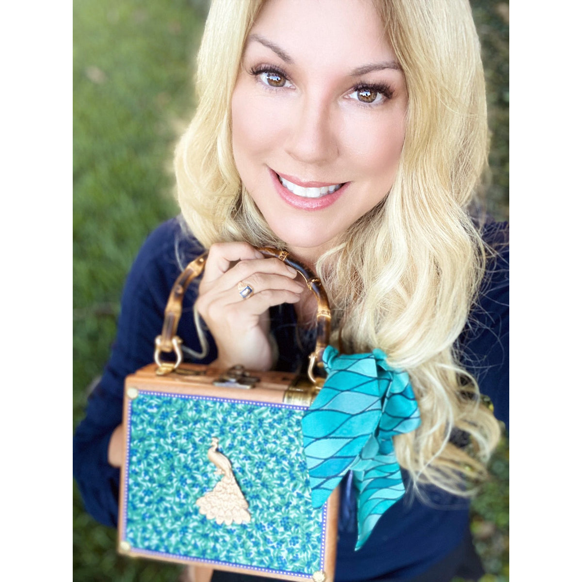 Peacock in the Park Bag - Darling Clutch Company