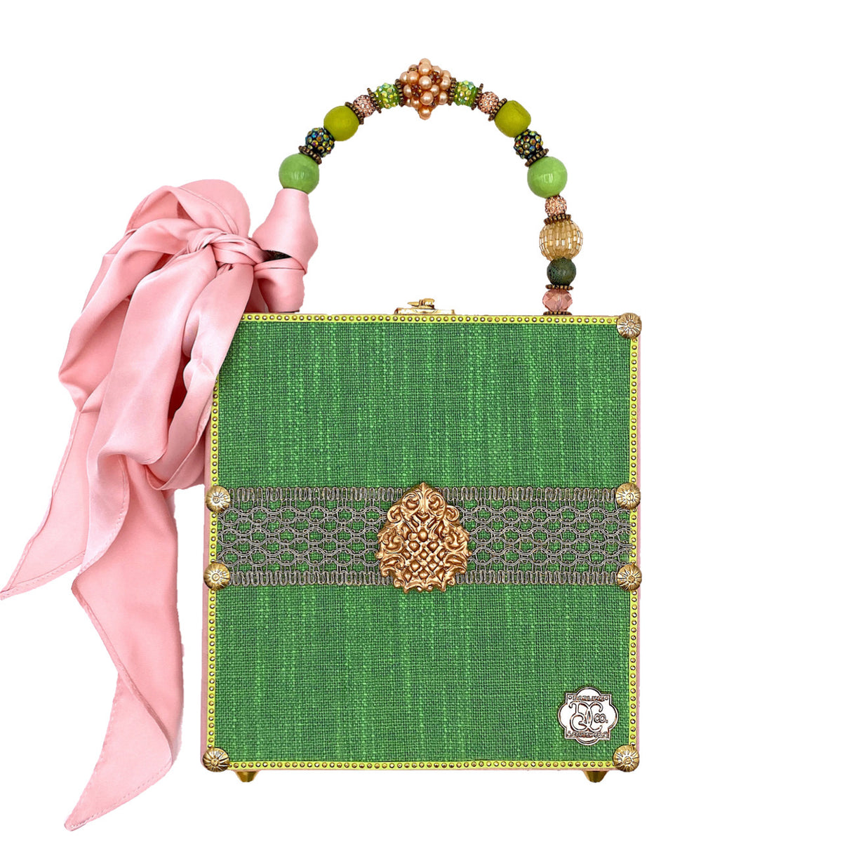 Pink in the Greenery Bag - Darling Clutch Company