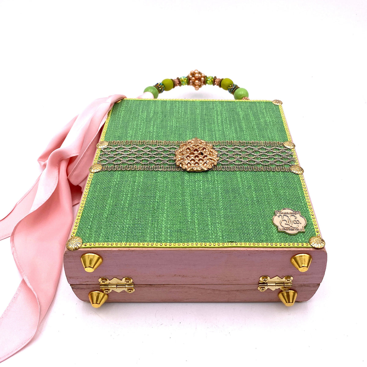 Pink in the Greenery Bag - Darling Clutch Company