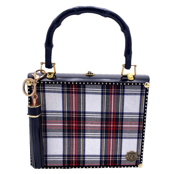 Red and Black Tartan Plaid Bag Darling and Company