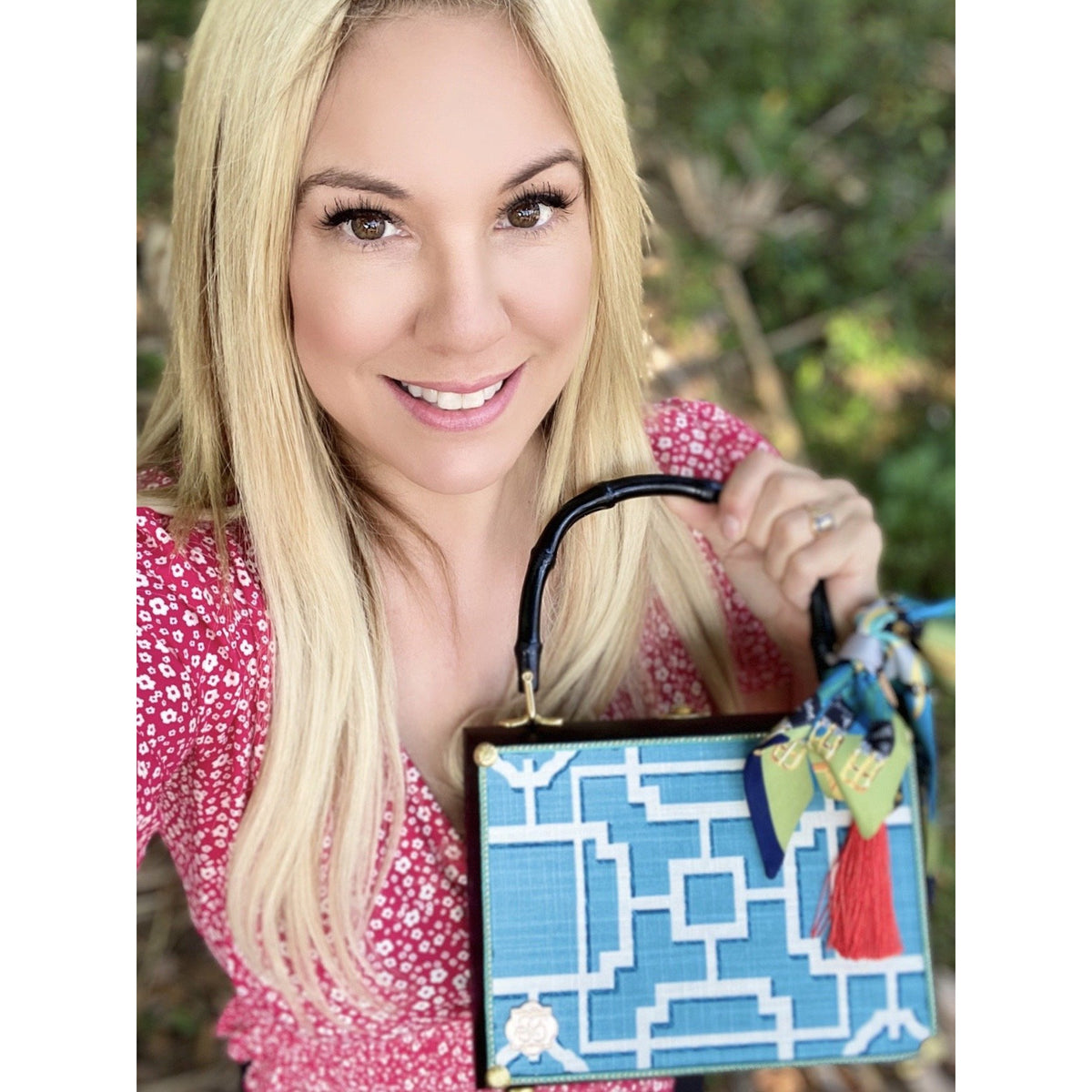 Shoji in Blue Bag - Darling Clutch Company