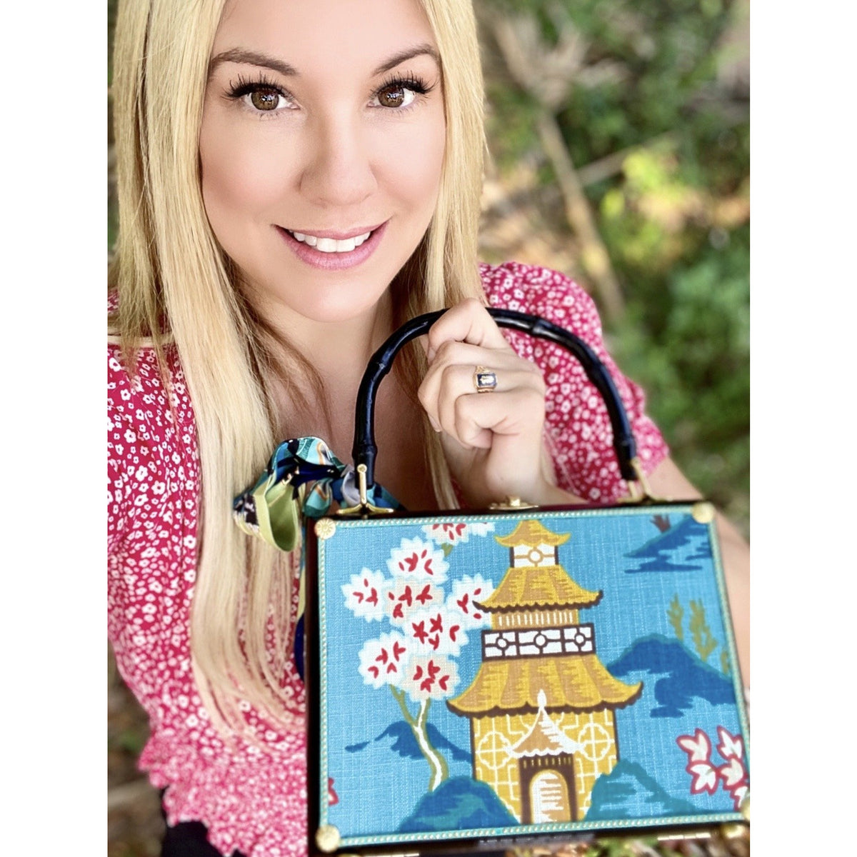 Shoji in Blue Bag - Darling Clutch Company