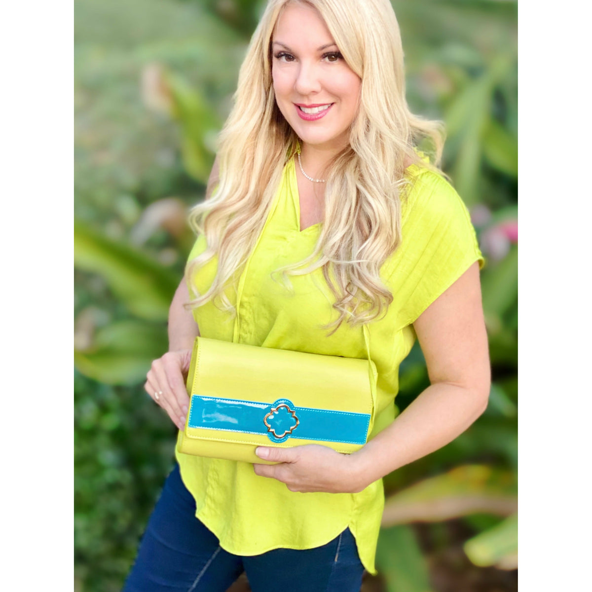 Sutton Clutch in Lime - Darling Clutch Company