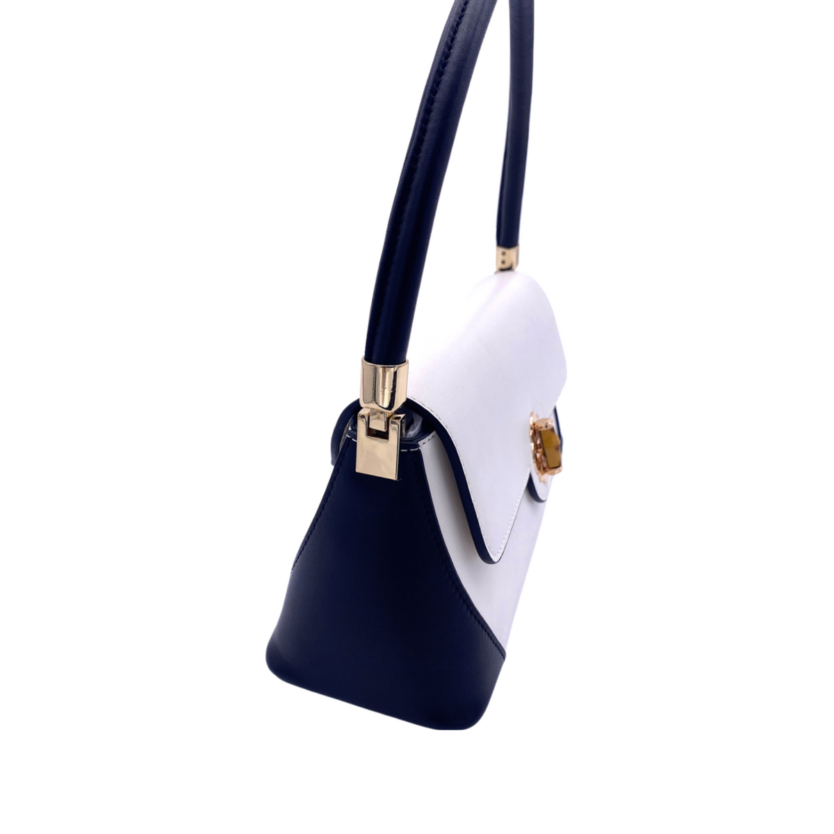 Trinity Bag in Black/Ivory - Darling Clutch Company