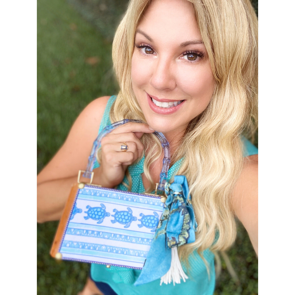 Turtles by the Sea Bag - Darling Clutch Company