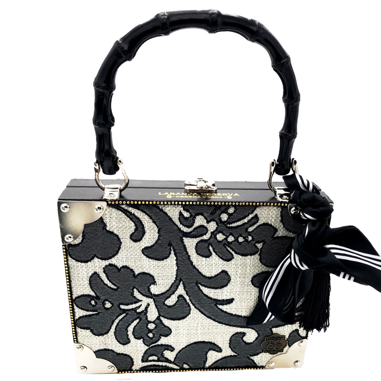 World in Black and White Bag - Darling Clutch Company